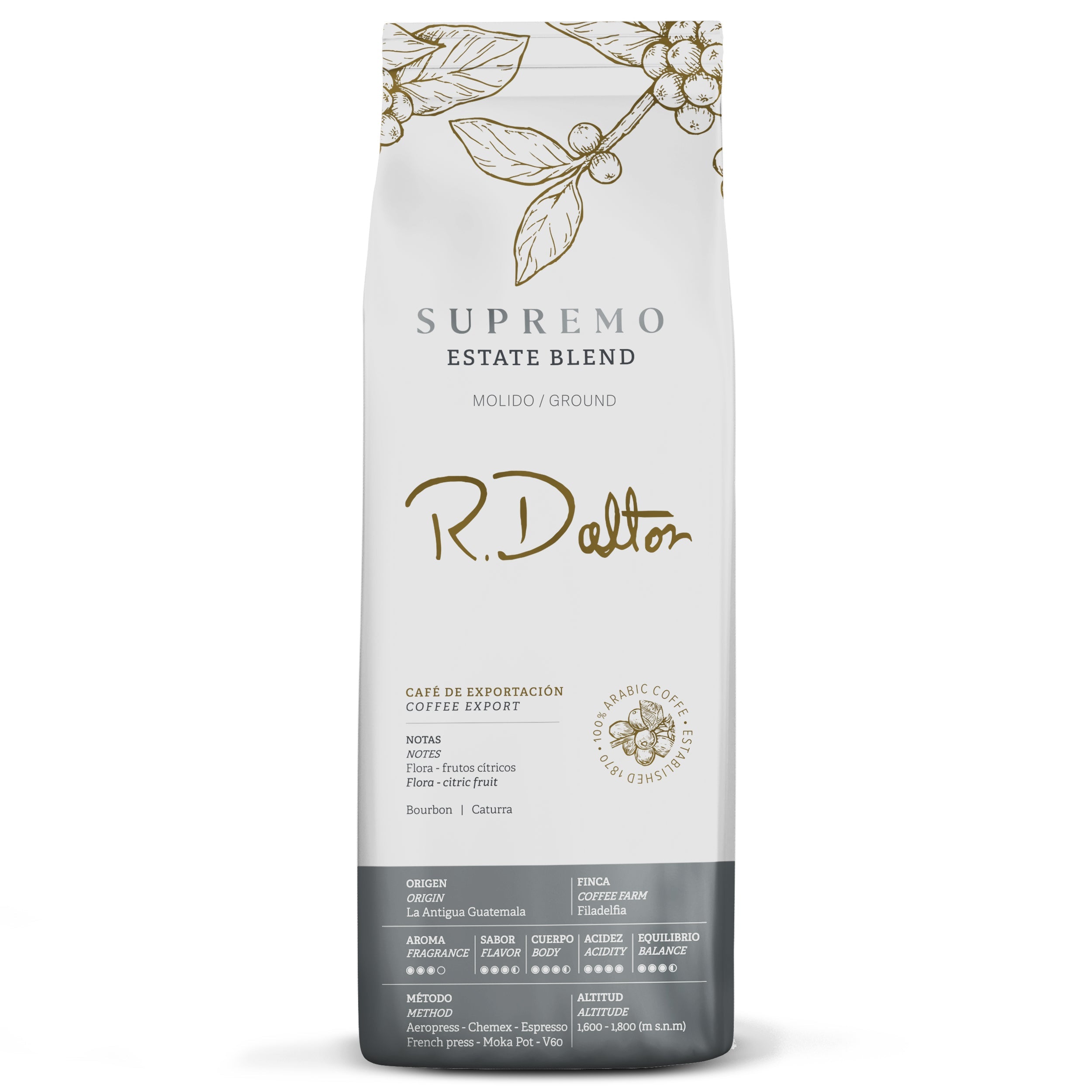 2) R. Dalton Coffee Supremo Estate Blend Coffee - 340g
