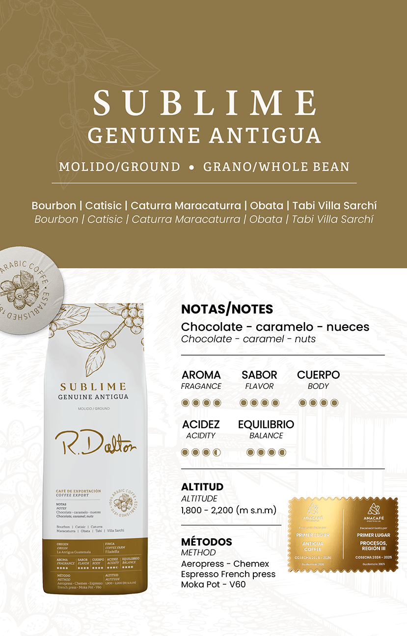 1) R. Dalton Coffee Sublime Genuine Antigua - 340g