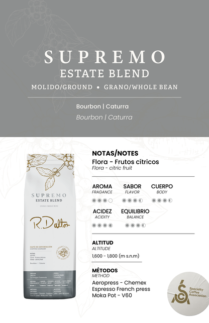 2) R. Dalton Coffee Supremo Estate Blend Coffee - 340g